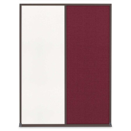 United Visual Products Single Door Radius Plus Corkboard, 24"X UV8001PLUS-BRONZE-KEYLIME